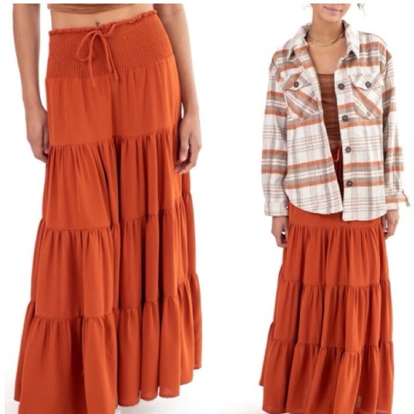 NWT Versona Boho Maxi Skirt Size Small - Picture 2 of 10